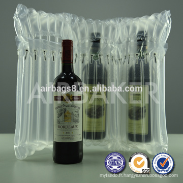 Hot vente haute qualité vin colonne emballage bulle gonflable pour sacs d’emballage de bouteille de vin pour bouteille de vin